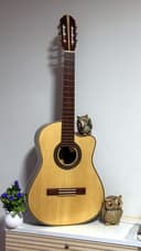 Guitarra Acústica Pino de Nogal con Corte 2